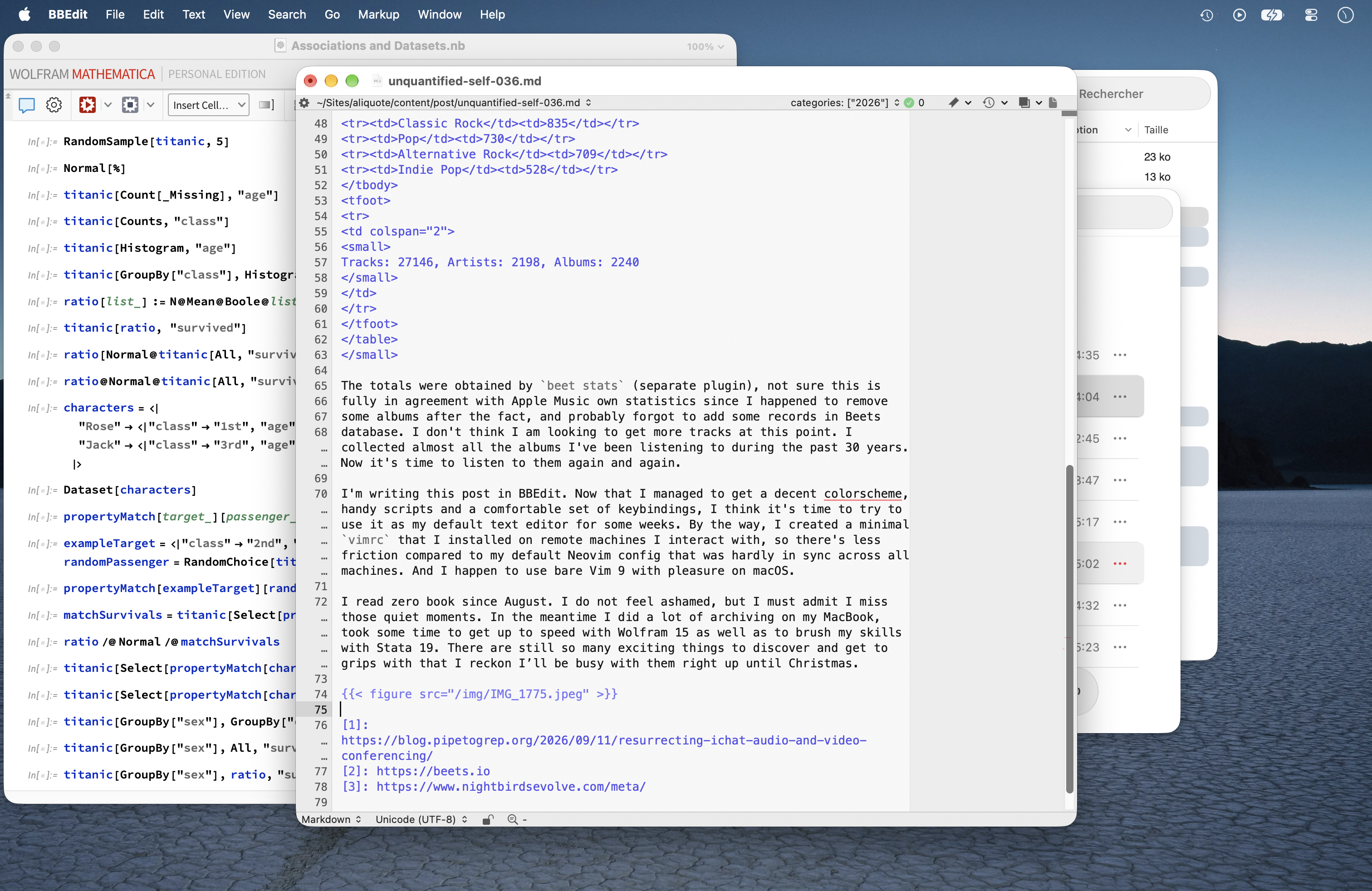 My desktop at the time of this writing